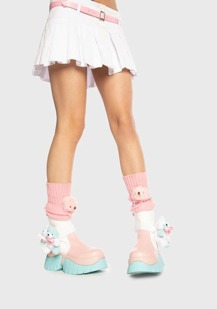 Best Sale ❤️ Koi Footwear Teddy Bear X Melanie Martinez Platform ???? Boots Combat ???? Boots ???? 7 Koi Footwear Teddy Bear X Melanie Martinez Platform Boots Combat Boots