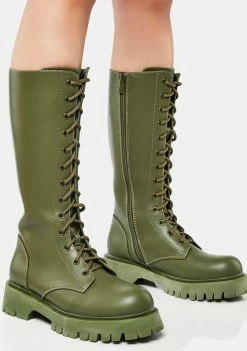 Koi Footwear Khaki River Sake Long Boots