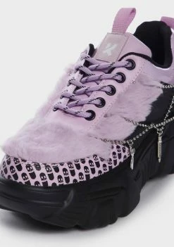 Koi Footwear Blackberry Psycho Charm Trainers Platform Sneakers