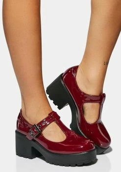 Koi Footwear Oxblood Patent Sai Mary Janes