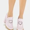 Koi Footwear Pink Delights Heeled Loafers