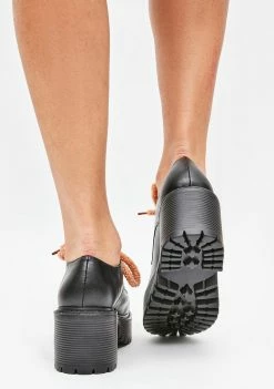 Koi Footwear Heels Fuzzums Platform Oxfords