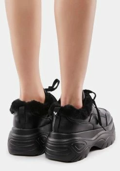 Koi Footwear Fluffy Platform Sneakers