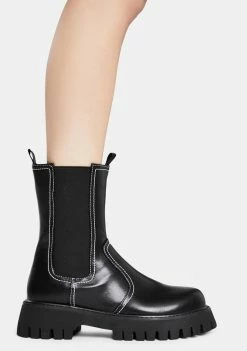 Koi Footwear Gulch Tall Chelsea Boots Platforms