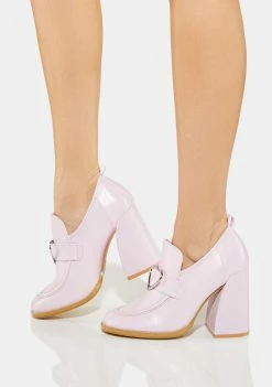 Koi Footwear Pink Delights Heeled Loafers