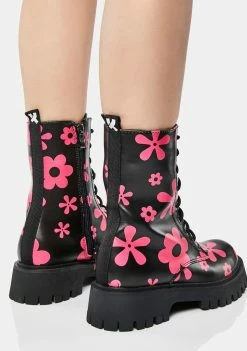 Koi Footwear Smitten Meadows Combat Boots