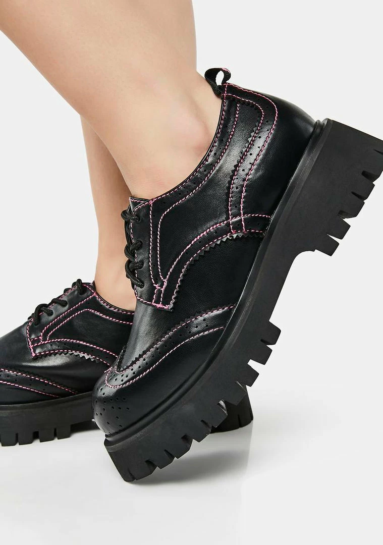 Wholesale ???? Koi Footwear Tunnel Vision Platform Brogues Oxfords ???? 4 Koi Footwear Tunnel Vision Platform Brogues Oxfords