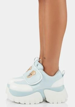 Koi Footwear Blue Teddy Sura Platform Sneakers