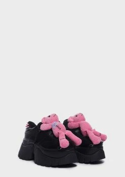 Koi Footwear Platform Sneakers Pink Bear Vilun Sneakers