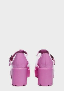 Koi Footwear Pink PVC Sai Mary Janes