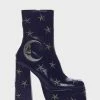 Best Pirce ???? Koi Footwear Platform ???? Boots Dreams Of Mooncraft Heeled ???? Boots ???? 1 Koi Footwear Platform Boots Dreams Of Mooncraft Heeled Boots