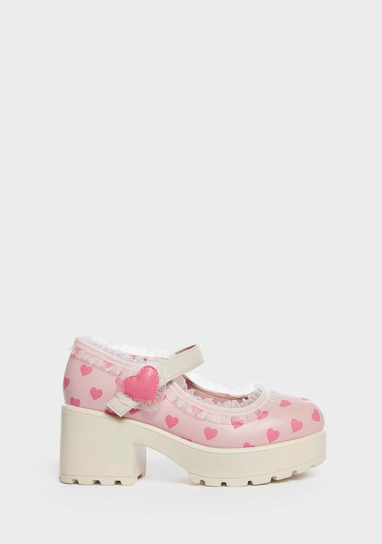 Cheapest ???? Koi Footwear Sweetheart X Melanie Martinez Mary Janes Platform Mary Janes ✨ 3 Koi Footwear Sweetheart X Melanie Martinez Mary Janes Platform Mary Janes