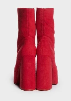 Koi Footwear X Teletubbies Red Platform Boots