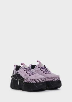 Koi Footwear Blackberry Psycho Charm Trainers Platform Sneakers