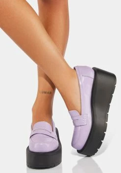 Koi Footwear Lilac Paradise Platform Oxfords Oxford Platforms