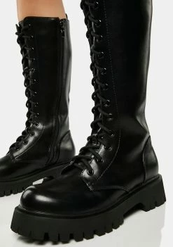 Koi Footwear Combat Boots River Sake Long Boots