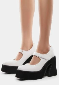 Koi Footwear Ambrosia Mary Jane Platform Heels Block Heels