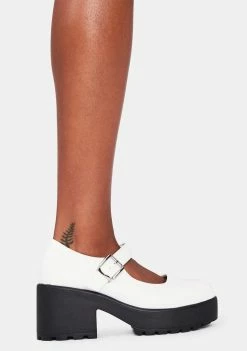 Koi Footwear White Tira Mary Janes