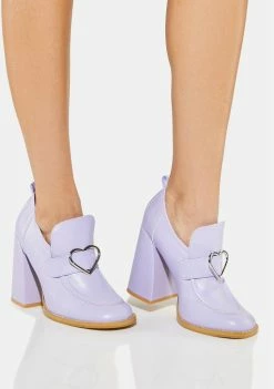 Koi Footwear Purple Delights Heeled Loafers Heels