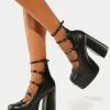 Koi Footwear Gurren Strappy Platform Heels Platforms