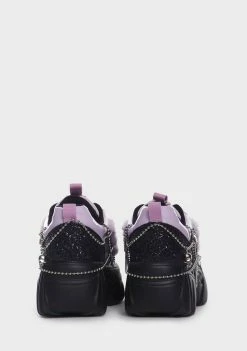 Koi Footwear Blackberry Psycho Charm Trainers Platform Sneakers