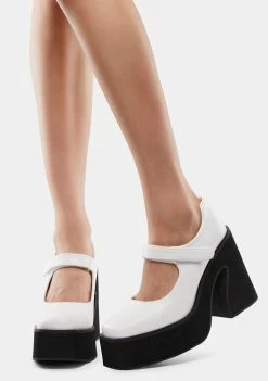 Koi Footwear Ambrosia Mary Jane Platform Heels Block Heels