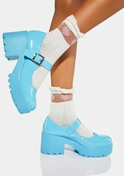 Koi Footwear Babydoll Blue Tira Mary Janes