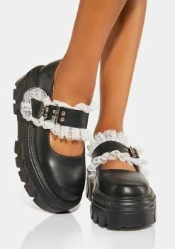 Koi Footwear Platforms Rococco Corsage Platform Mary Janes
