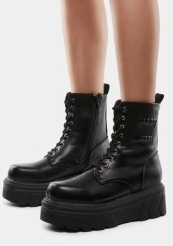 Koi Footwear Black Teeth Platform Boots