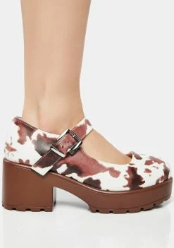 Top 10 ???? Koi Footwear Brown Cow Tira Mary Janes ???? 9 Koi Footwear Brown Cow Tira Mary Janes