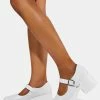 Koi Footwear White Washout Tira Mary Janes