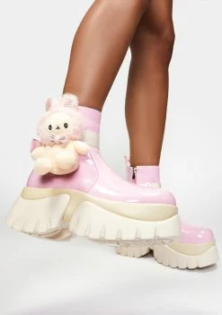 Koi Footwear My Pink Melody Platform Boots Platforms