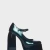 Cheapest ✔️ Koi Footwear Teal Sweet Attitude Platform ???? Heels ???? 2 Koi Footwear Teal Sweet Attitude Platform Heels