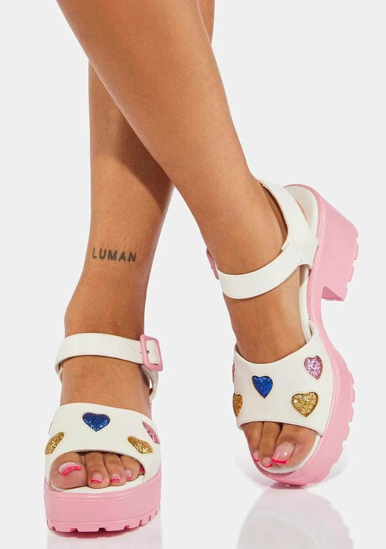 Best deal ???? Koi Footwear Sticky Sweet Heart ???? Sandals ❤️ 5 Koi Footwear Sticky Sweet Heart Sandals