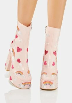Koi Footwear Sugar Clouds Platform Boots Heeled Boots