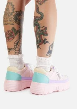 Koi Footwear Pink Aiya Platform Sneakers