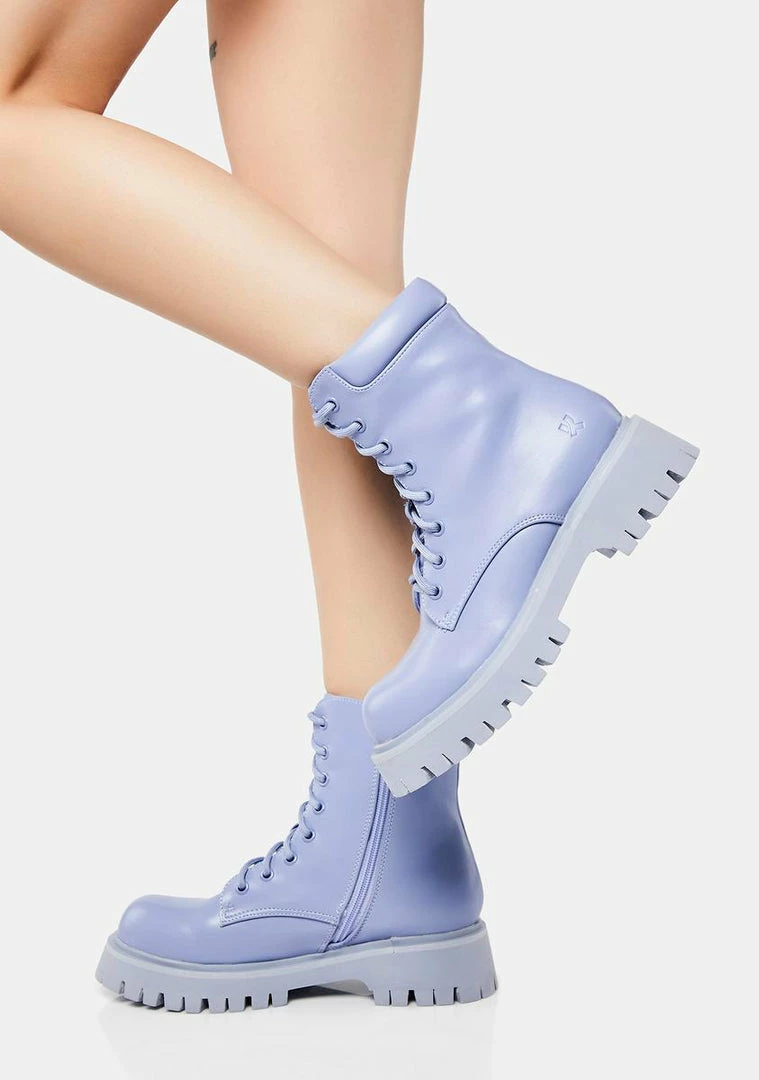 Best deal ⌛ Koi Footwear Purple Redoran Padded Combat ???? Boots ???? 4 Koi Footwear Purple Redoran Padded Combat Boots