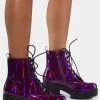 Outlet ???? Koi Footwear Purple Gin Holographic Platform ???? Boots ???? Boots & Booties ???? 2 Koi Footwear Purple Gin Holographic Platform Boots Boots & Booties