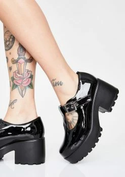 Koi Footwear Platform Mary Janes Patent Sai Mary Janes