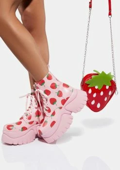 Koi Footwear Strawberry Shortcake Platform Boots
