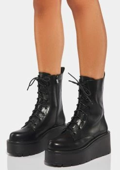 Koi Footwear Boots & Booties Talos Platform Combat Boots