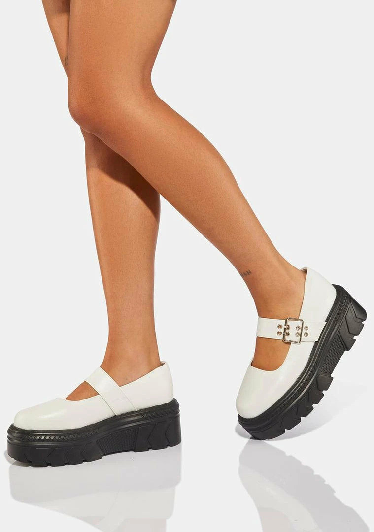 Outlet ???? Koi Footwear White Veritas Platform Mary Janes ???? 4 Koi Footwear White Veritas Platform Mary Janes