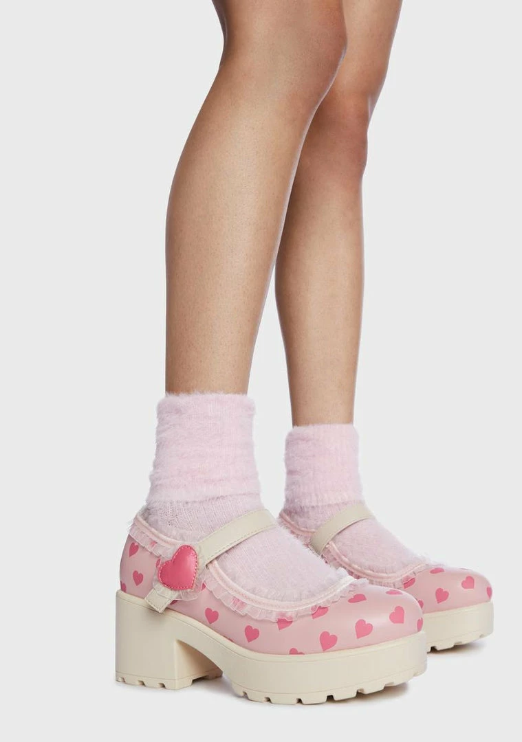 Cheapest ???? Koi Footwear Sweetheart X Melanie Martinez Mary Janes Platform Mary Janes ✨ 4 Koi Footwear Sweetheart X Melanie Martinez Mary Janes Platform Mary Janes