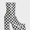 Koi Footwear Pistol Checkered Platform Boots