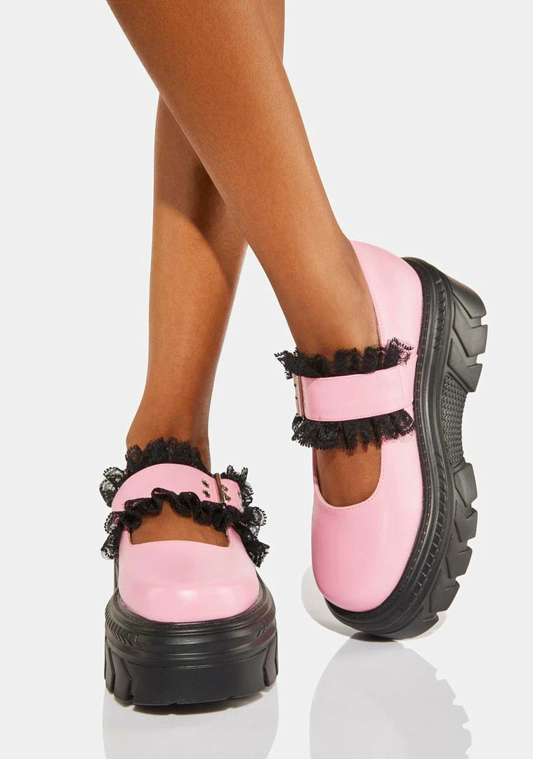 Best reviews of ???? Koi Footwear Platforms Pink Rococco Corsage Platform Mary Janes ⭐ 5 Koi Footwear Platforms Pink Rococco Corsage Platform Mary Janes