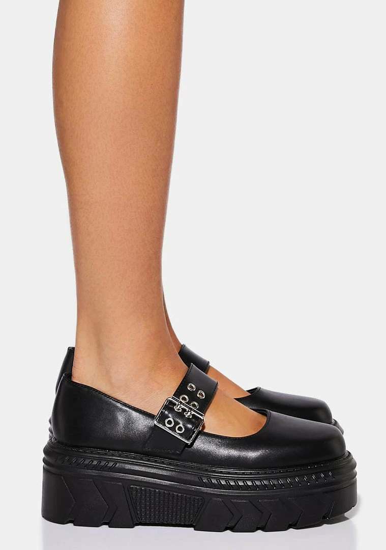 Flash Sale ???? Koi Footwear Black Veritas Platform Mary Janes ???? 4 Koi Footwear Black Veritas Platform Mary Janes