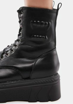 Koi Footwear Black Teeth Platform Boots
