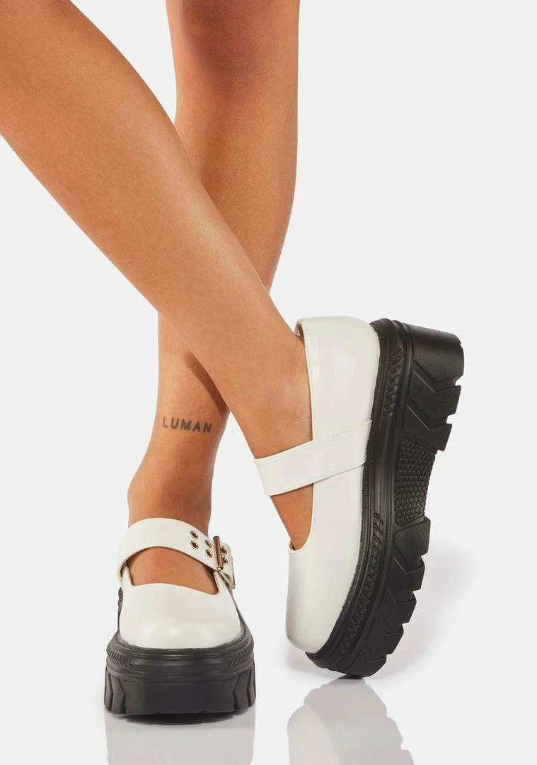 Outlet ???? Koi Footwear White Veritas Platform Mary Janes ???? 5 Koi Footwear White Veritas Platform Mary Janes
