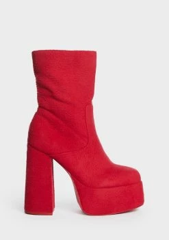 Koi Footwear X Teletubbies Red Platform Boots