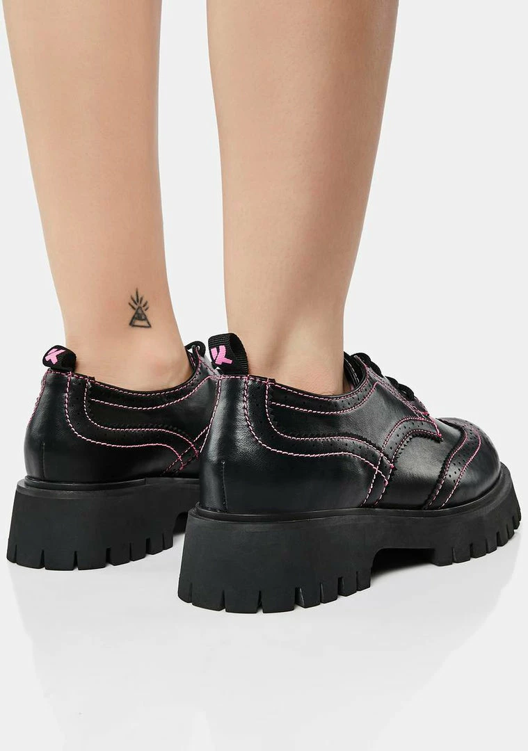 Wholesale ???? Koi Footwear Tunnel Vision Platform Brogues Oxfords ???? 7 Koi Footwear Tunnel Vision Platform Brogues Oxfords